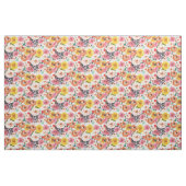 Romantischer Aquarell-Garten mit Blumen Stoff (Fat Quarter (45,7 x 55,9 cm))