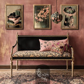 Romantischer ätherischer Lachs Pink Moody Florals Seidenpapier