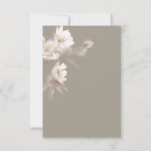 Romantischer ätherischer neutraler beiger QR-Code RSVP Karte (Rückseite)