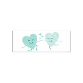 Romantischer Austausch von Lieben Permastempel (Design)