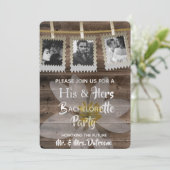 Romantischer Bachelor/Junggeselinnen-Abschied Einladung (Stehend Vorderseite)