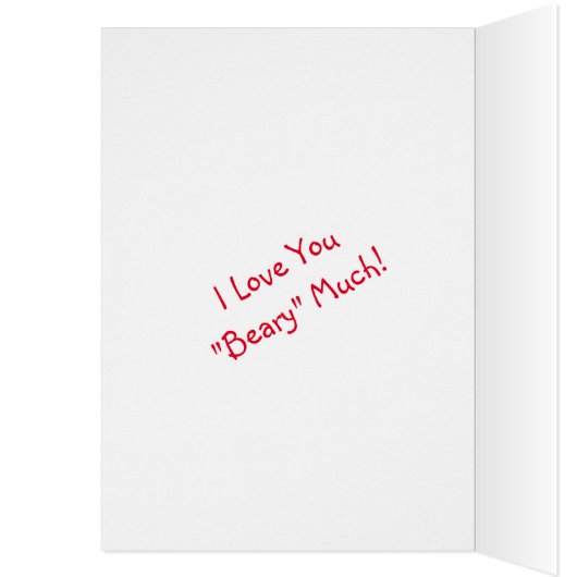 Romantischer Bär Valentine (Innen (Links))