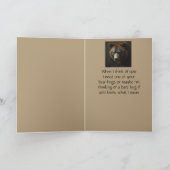 Romantischer Bärenhug traurige einsame Fun Spaß Mi Karte (Innenseite)