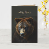 Romantischer Bärenhug traurige einsame Fun Spaß Mi Karte (Gelbe Blume)