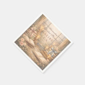 Romantischer Beginn eines neuen Kapitels: Brautpar Serviette (Ecke)