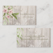 Romantischer Beruflicher Kirschbaum, Holzstruktur Visitenkarte (Vorne/Hinten)