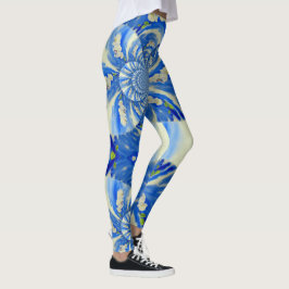 Romantischer, blauer Himmel und weiße Orchideen Leggings