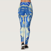 Romantischer, blauer Himmel und weiße Orchideen Leggings (Rückseite)