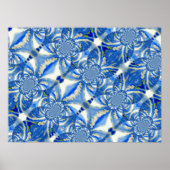 Romantischer, blauer Himmel und weiße Orchideen Poster (Vorne)