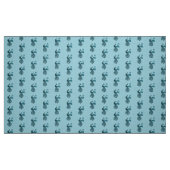 Romantischer blauer Pfau Stoff (Fat Quarter (45,7 x 55,9 cm))