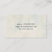 Romantischer Blauer Schmetterling auf der roten Bl Visitenkarte (Rückseite)