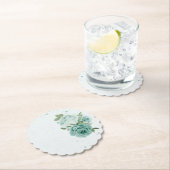 Romantischer blauer Untersetzer (Vor Ort)