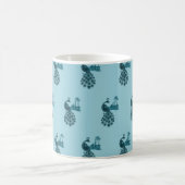 Romantischer Blaupfau Kaffeetasse (Mittel)
