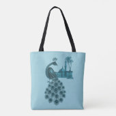 Romantischer Blaupfau Tasche (Rückseite)