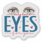 Romantischer Blick Aufkleber (Vorderseite)