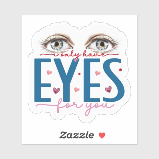 Romantischer Blick Aufkleber (Blatt)