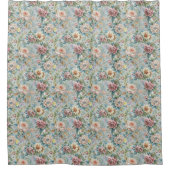Romantischer Blumen-Vorhang Rococo Pastell Badezim Duschvorhang (Vorderseite)