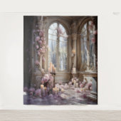 Romantischer Blumenarm Wandteppich (Vorderseite)