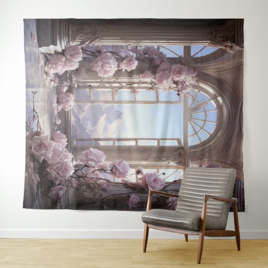 Romantischer Blumenarm Wandteppich (Beispiel (Horizontal))