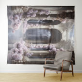 Romantischer Blumenarm Wandteppich (Beispiel (Horizontal))