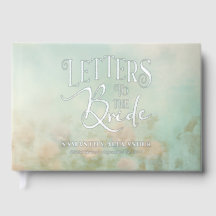 Romantischer Blumenbrief an die Braut Elegant Mode