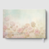 Romantischer Blumenbrief an die Braut Elegant Mode Gästebuch (Rückseite)