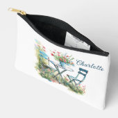 Romantischer Blumengarten Aquarelltasche Zubehörtasche (Offen)