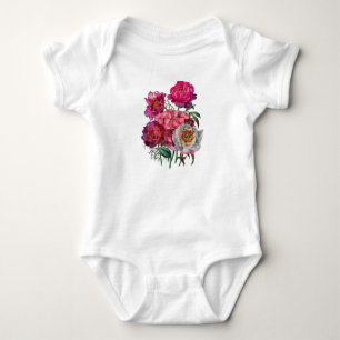 Romantischer Blumengarten Baby Strampler