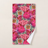 Romantischer Blumengarten Badhandtuch Set (Handtuch)