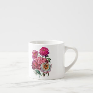 Romantischer Blumengarten Espressotasse