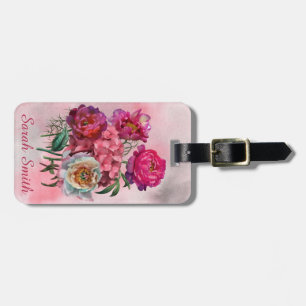Romantischer Blumengarten Gepäckanhänger