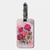Romantischer Blumengarten Gepäckanhänger (Rückseite vertikal)