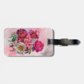Romantischer Blumengarten Gepäckanhänger (Rückseite horizontal)