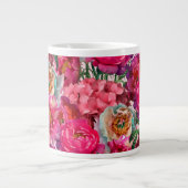 Romantischer Blumengarten Jumbo-Tasse (Vorderseite)