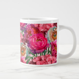 Romantischer Blumengarten Jumbo-Tasse