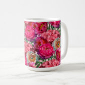 Romantischer Blumengarten Kaffeetasse (VorderseiteRechts)