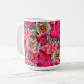 Romantischer Blumengarten Kaffeetasse (Vorderseite Links)