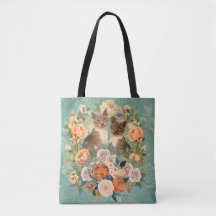 Romantischer Blumengarten Katzen Cottagecore Botan