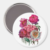 Romantischer Blumengarten Magnet (Vorderseite/Rückseite)