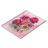 Romantischer Blumengarten Notizblock (Linke Seite)