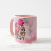 Romantischer Blumengarten Tasse (Vorderseite Links)