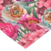 Romantischer Blumengarten Tischdecke (Schrägansicht)