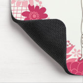 Romantischer Blumenhintergrund mit niedlichem Mousepad (Ecke)