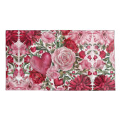 Romantischer Blumenkissen Kissenbezug (Rückseite-Links)