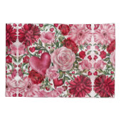 Romantischer Blumenkissen Kissenbezug (Rückseite)