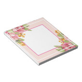 Romantischer Blumenkommentar Notizblock (angewinkelt)