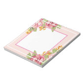 Romantischer Blumenkommentar Notizblock (Rotiert)