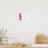 Romantischer Blumenstrauß Begrüßung Poster (Küche)