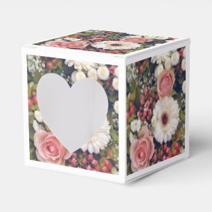 Romantischer Blumenstrauß Geschenkschachtel