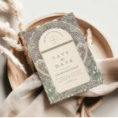 Romantischer Blumenstrauß Save the Date Hochzeit